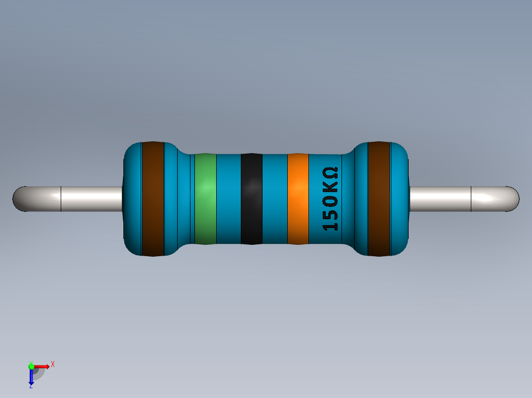 电容器 二极管 电阻器-Resistor 150K Ohm Blue