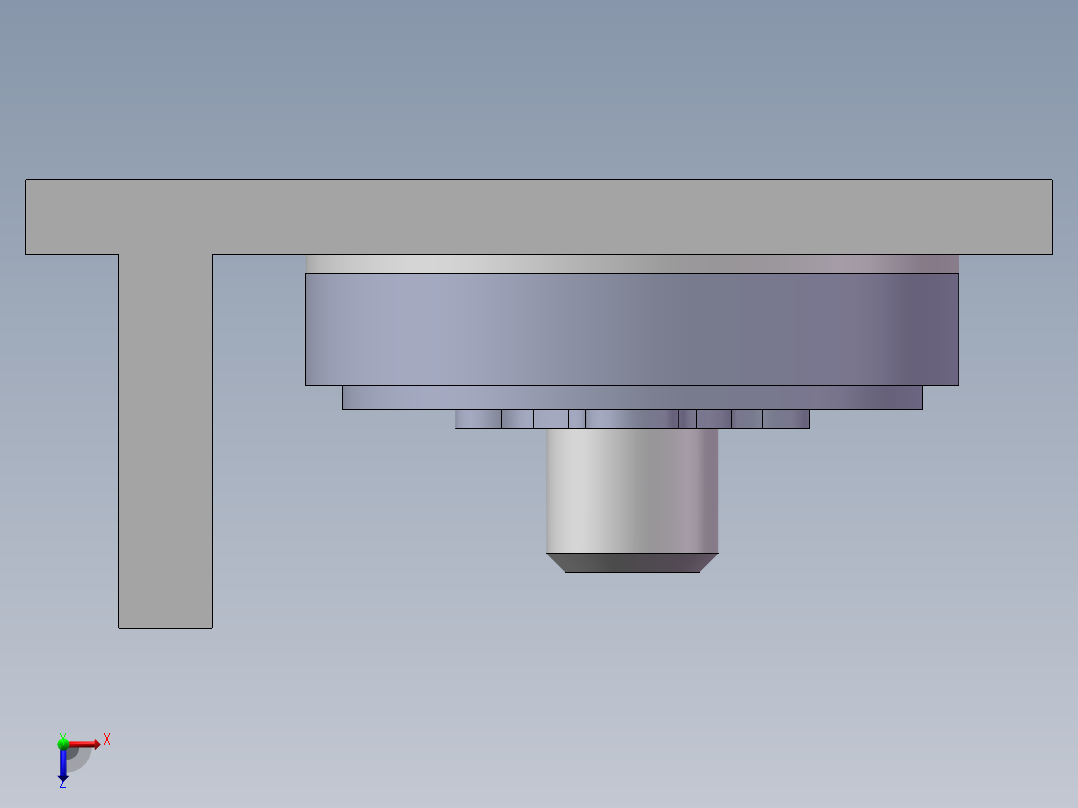 端盖零件的机械加工工艺规程及工艺装备设计俯视图