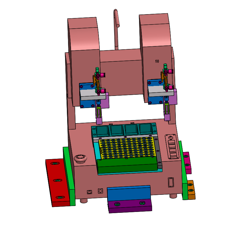 自动检测电机设备（sw18可编辑+工程图+BOM）