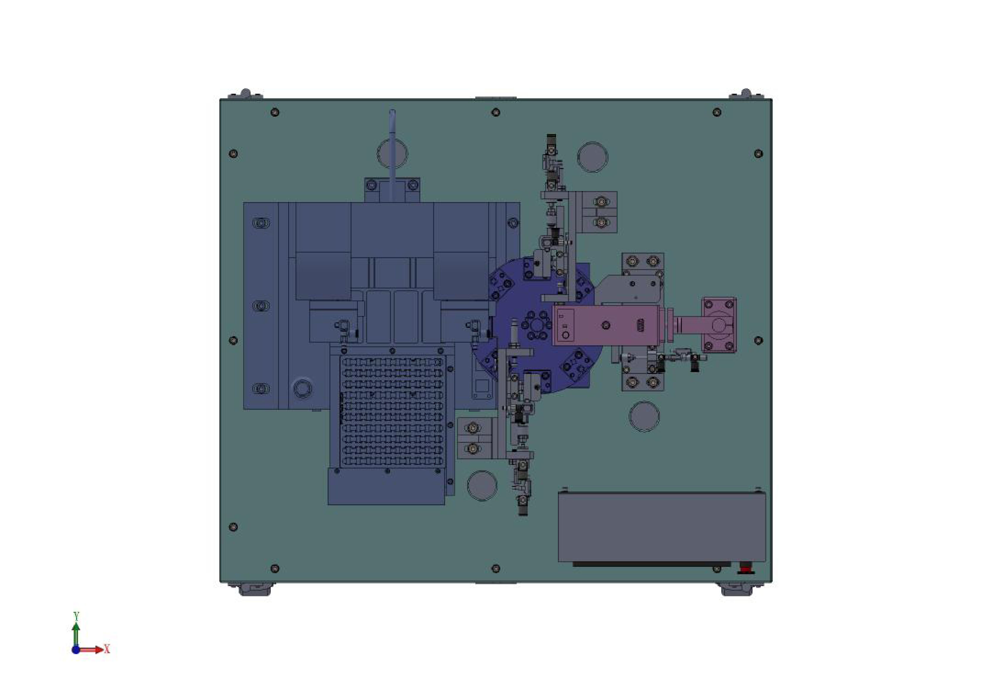 自动检测电机设备（sw18可编辑+工程图+BOM）