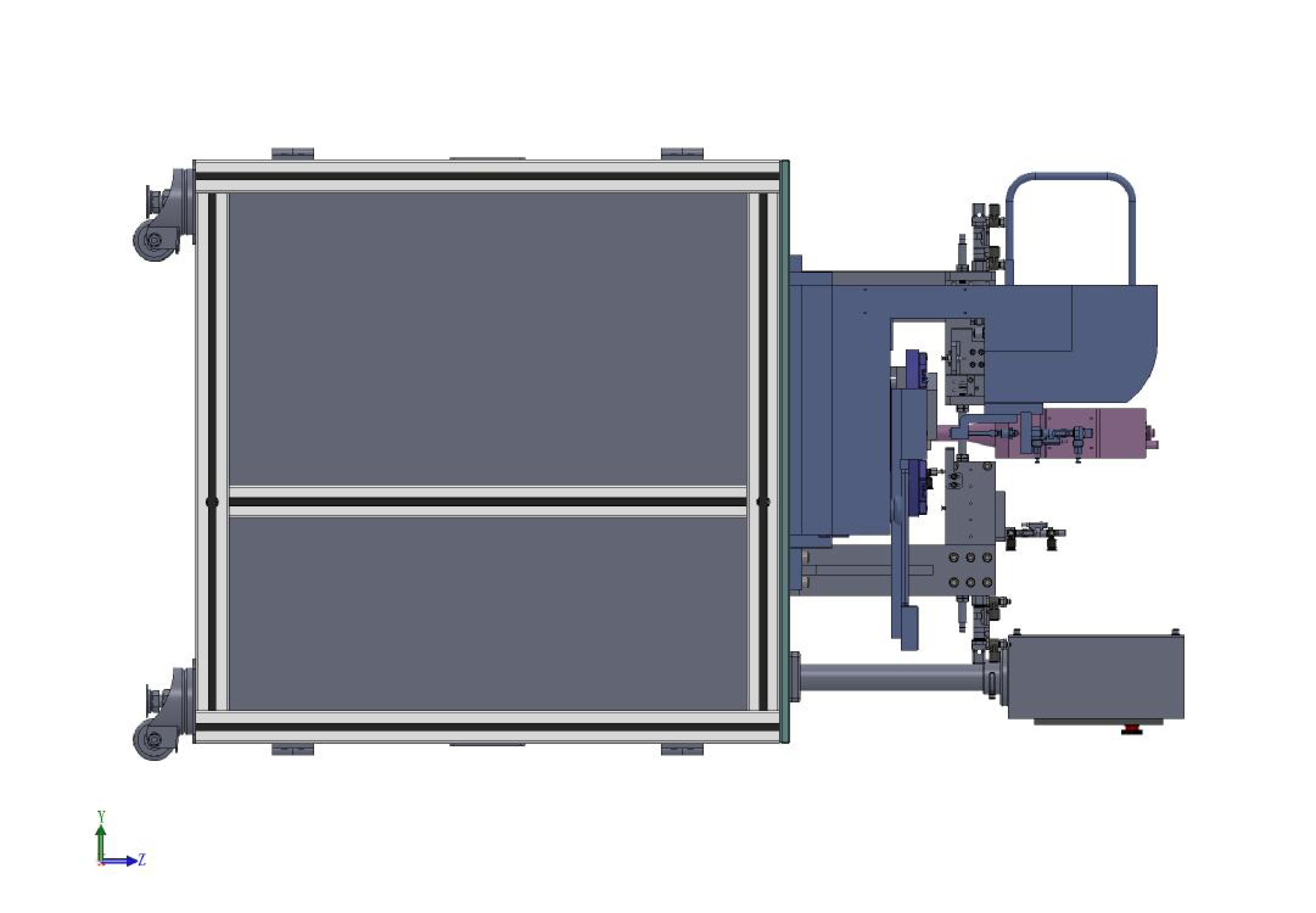 自动检测电机设备（sw18可编辑+工程图+BOM）