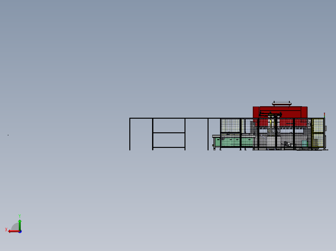 2023.02月-电梯门板机器人冲孔折弯系统sw19可编辑后视图