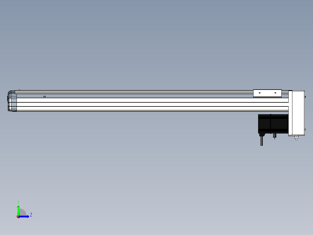 Toyo东佑达直线模组-ETH12-700-BM-200W左视图