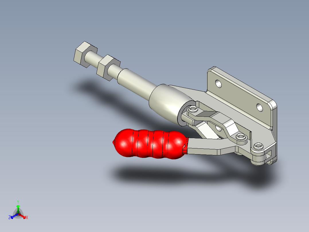 推拉式夾鉗SSP(H)-3D多系列多零件图纸模型正等轴测图