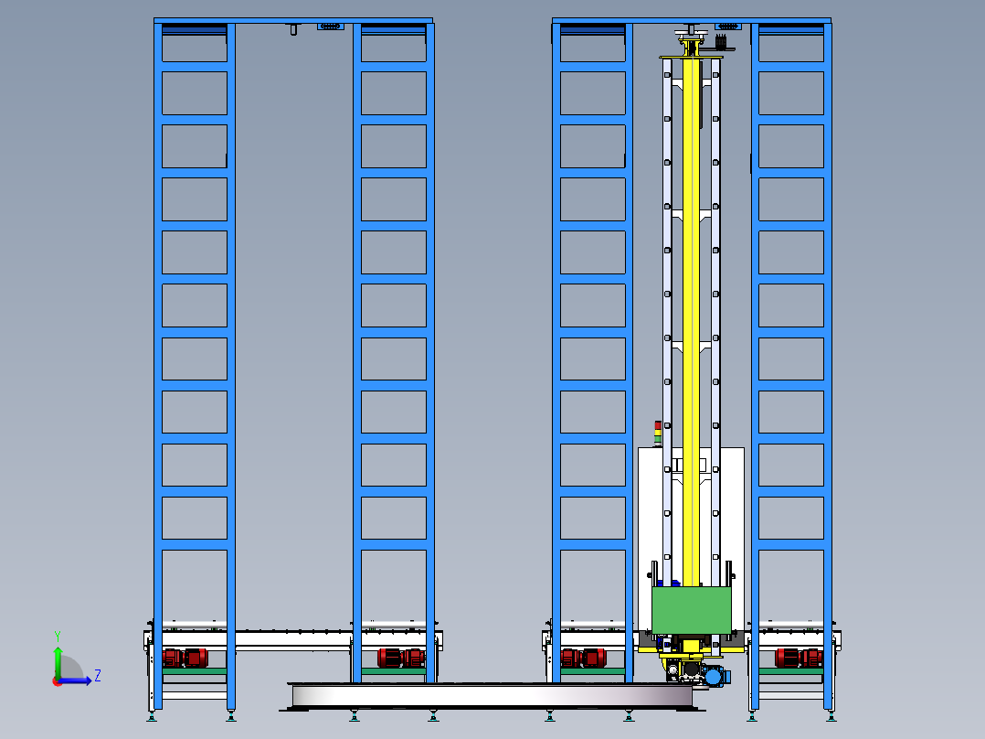 立体仓库左视图