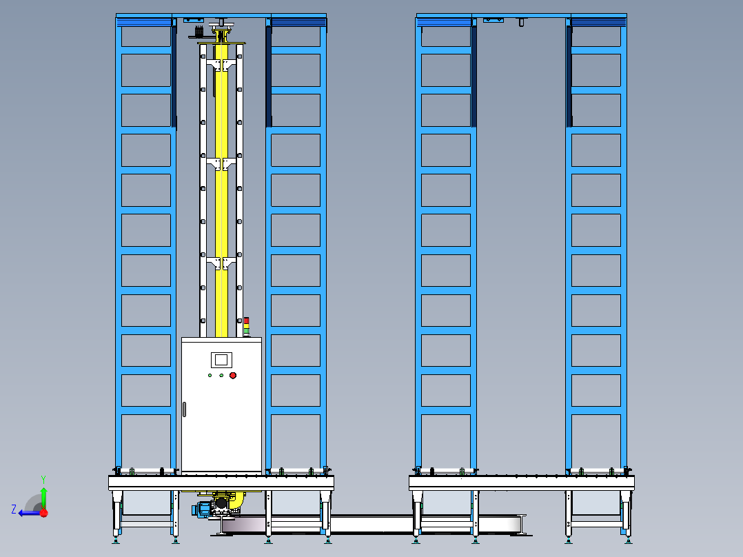立体仓库右视图