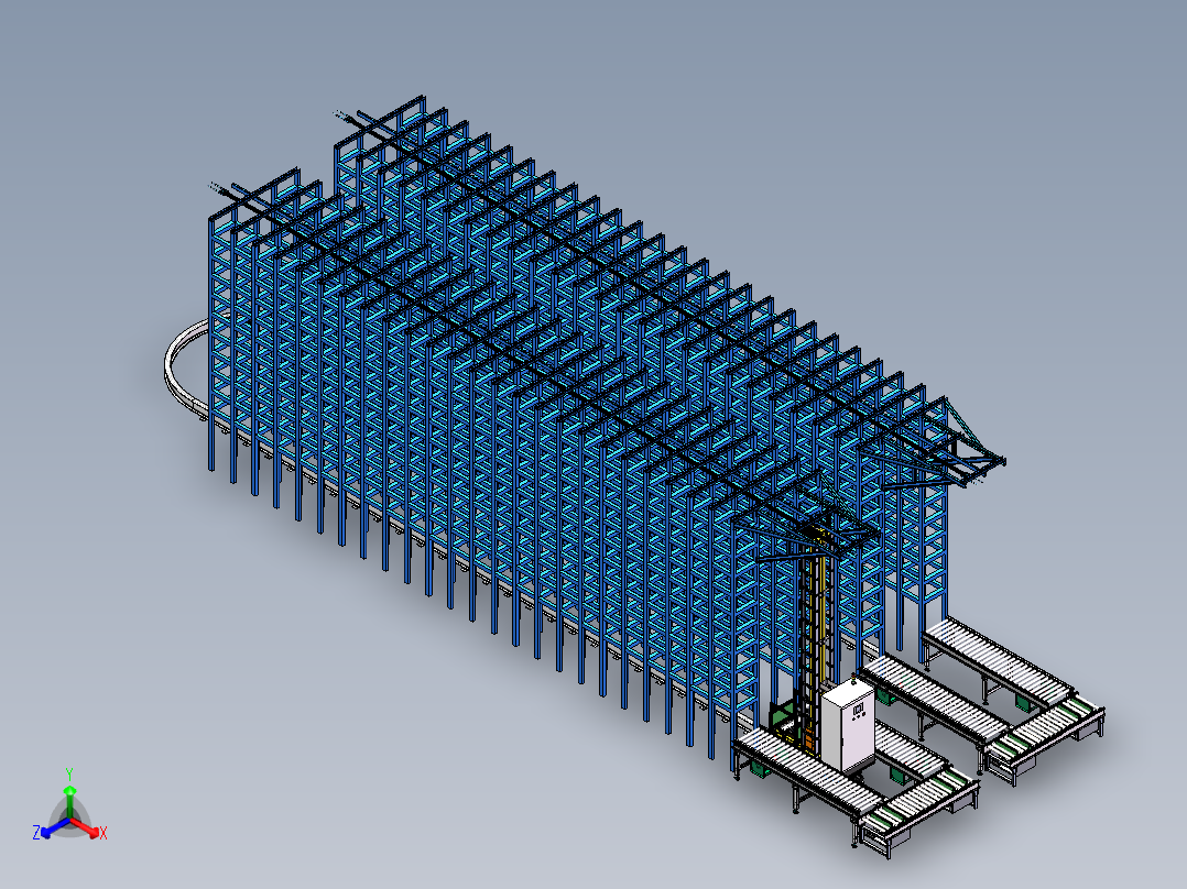 立体仓库正等轴测图