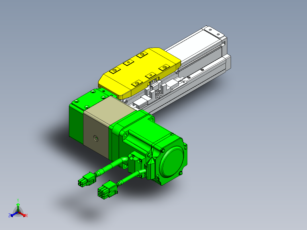 GTA内嵌同步带全封闭GTA5-BL-200W正等轴测图