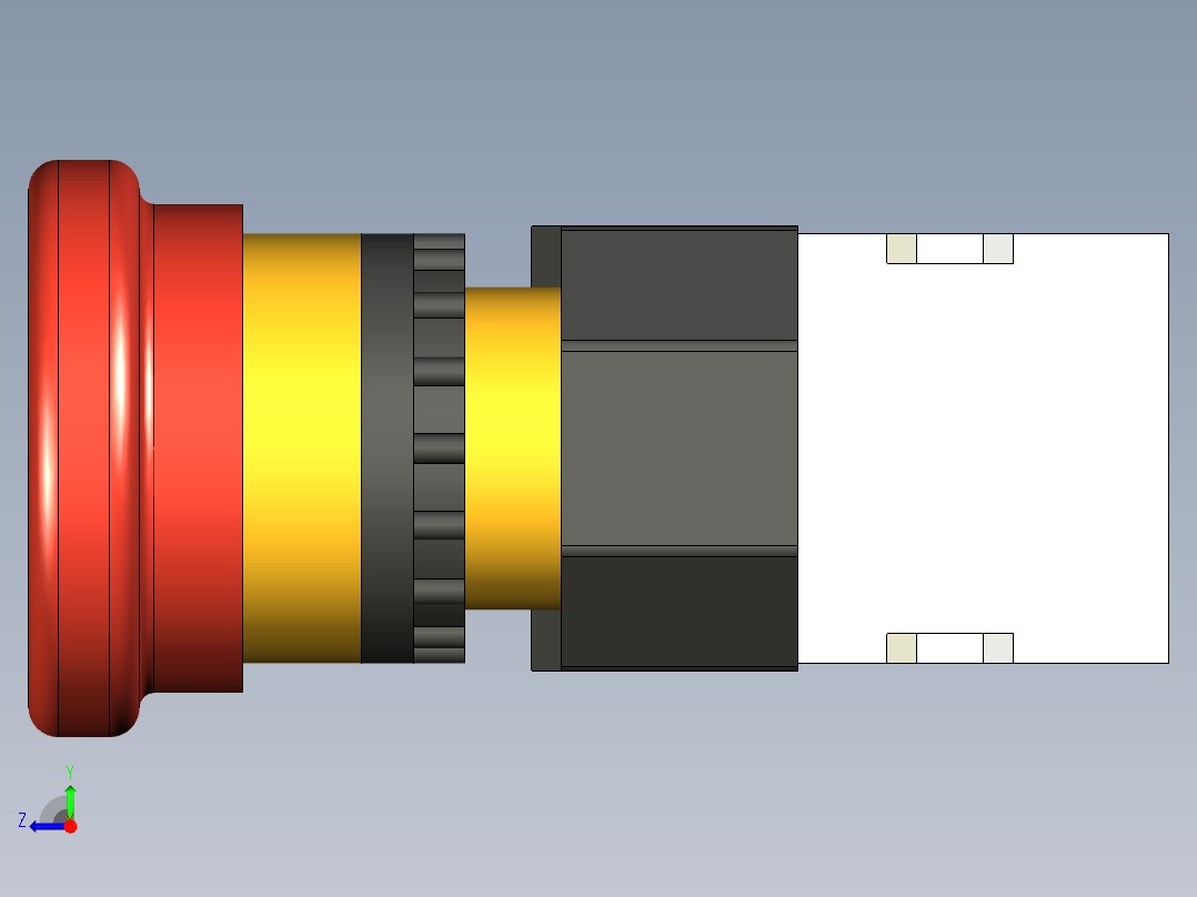 A39急停开关按钮右视图