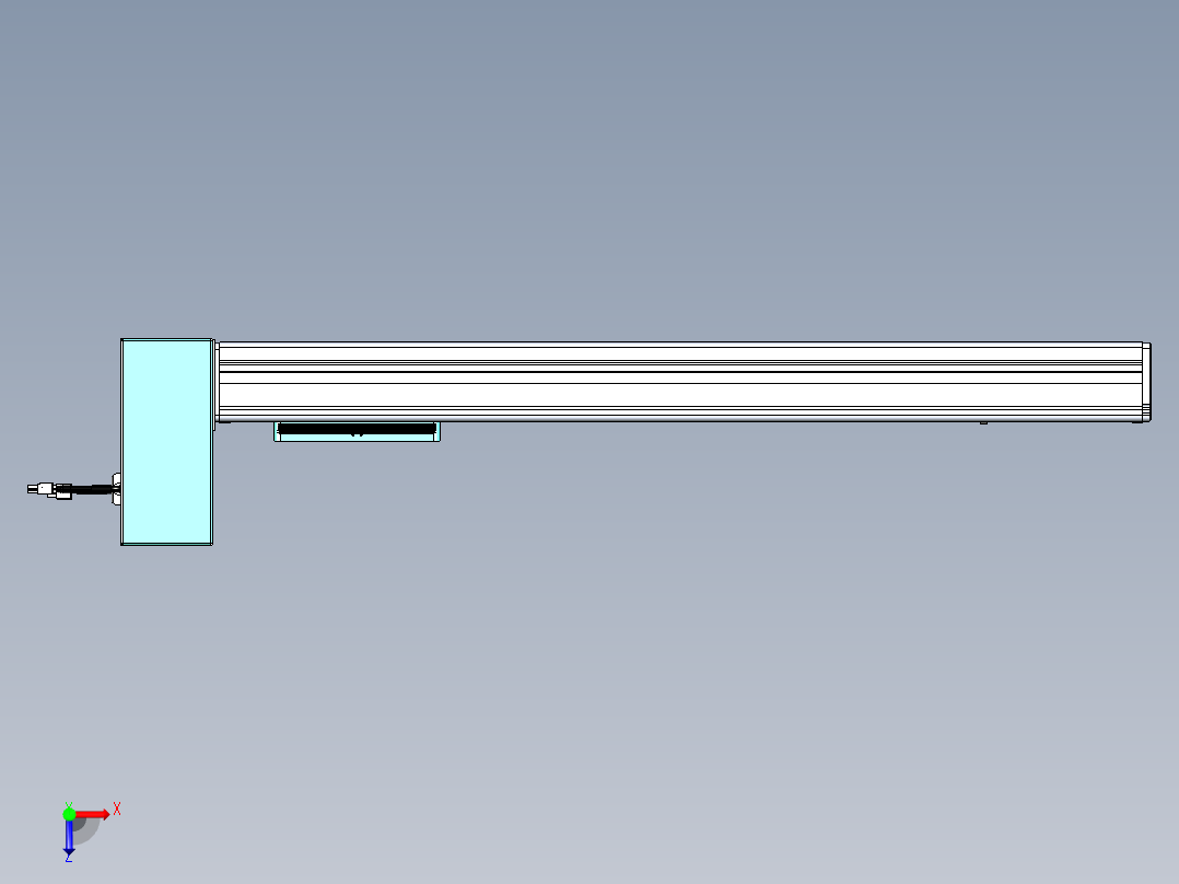 威洛博VBC同步带传动一无尘环境VBC14-L45-S600-BRU-ZP75-C3俯视图
