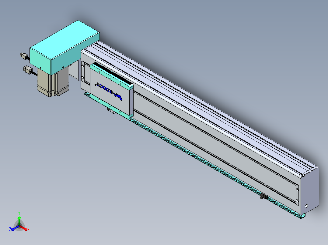 威洛博VBC同步带传动一无尘环境VBC14-L45-S600-BRU-ZP75-C3正等轴测图