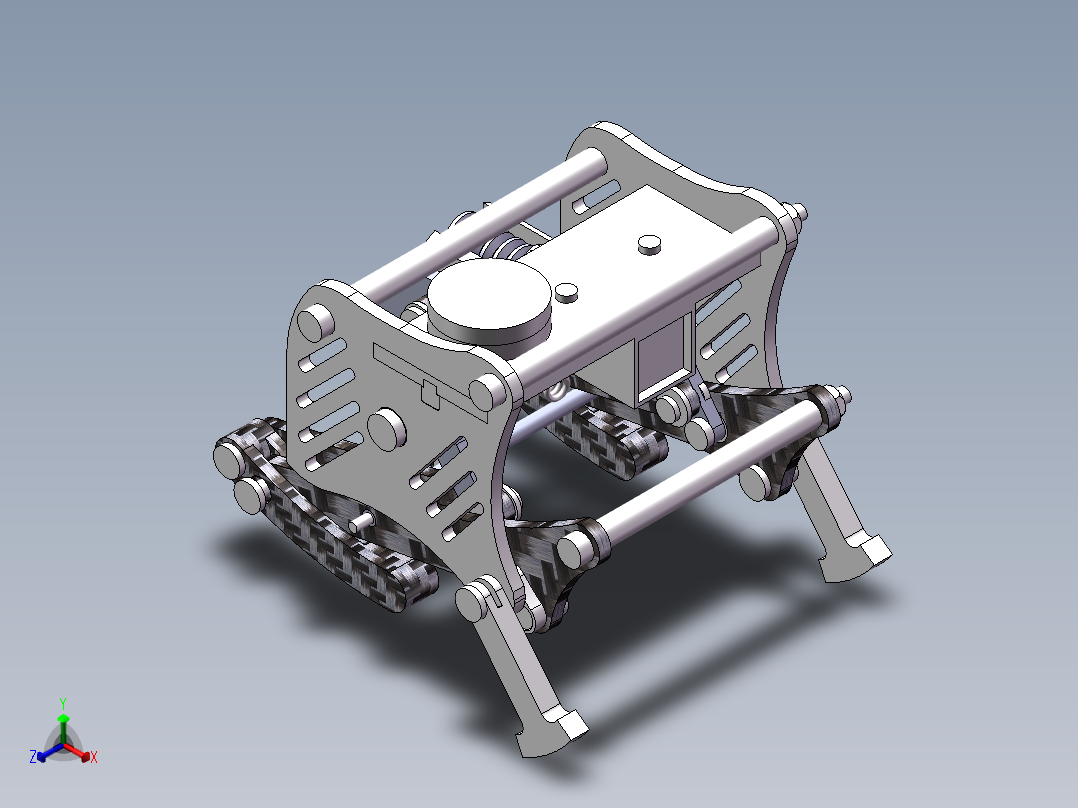 仿生青蛙模型正等轴测图