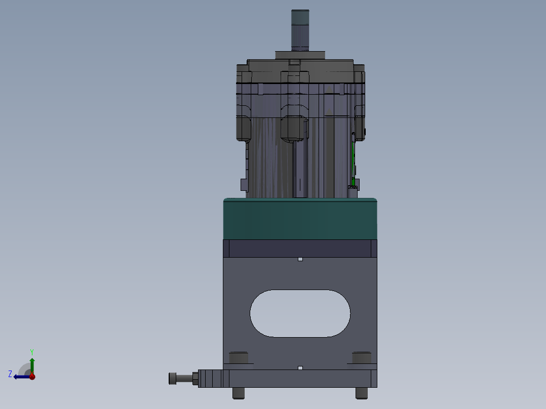 双层自动上料倍数链输送机sw18可编辑右视图