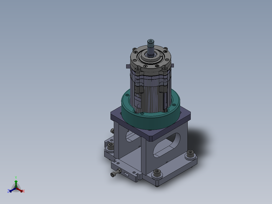 双层自动上料倍数链输送机sw18可编辑正等轴测图