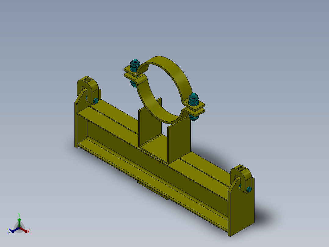 支架 (24)正等轴测图