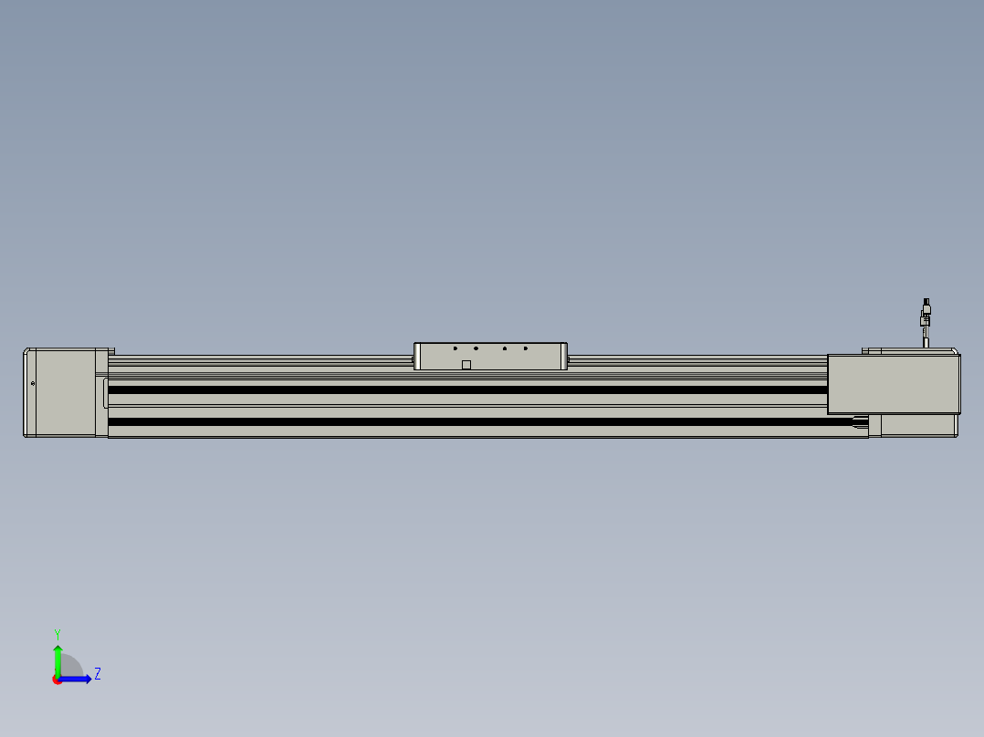 威洛博直线电机模组EB20-L224-S900-BR-ZP75-MS3-5K左视图
