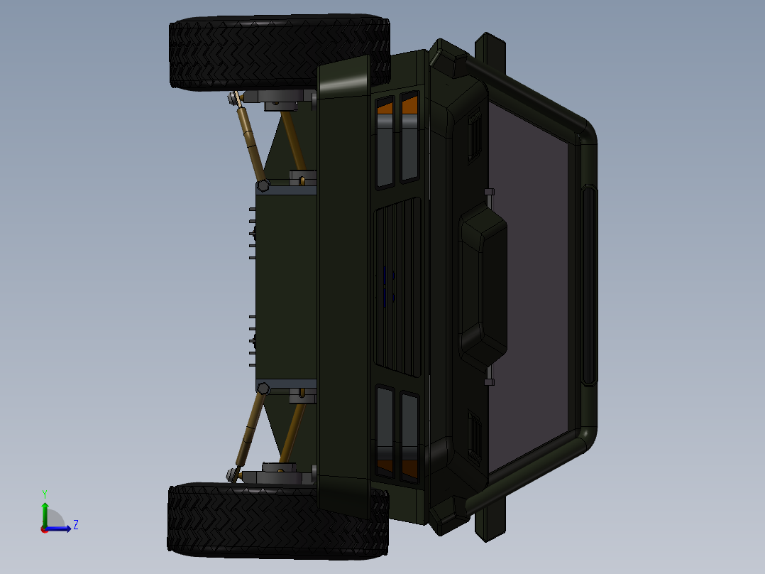 水陆两用汽车左视图