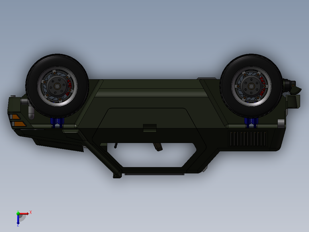 水陆两用汽车俯视图