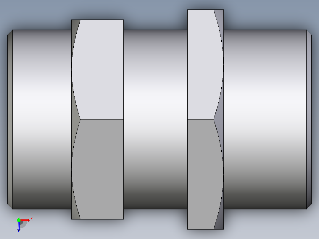 卡套式工业通用硬管接头EO_Bulkhead_union_SV35LOMDCF俯视图