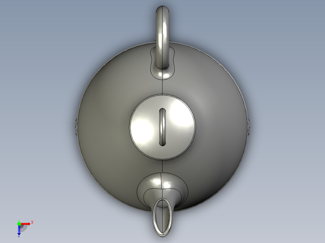 宜兴泥壶俯视图