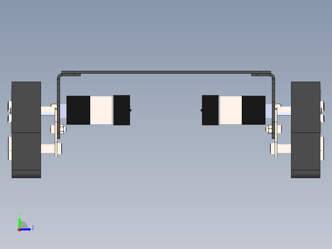 履带坦克底盘左视图