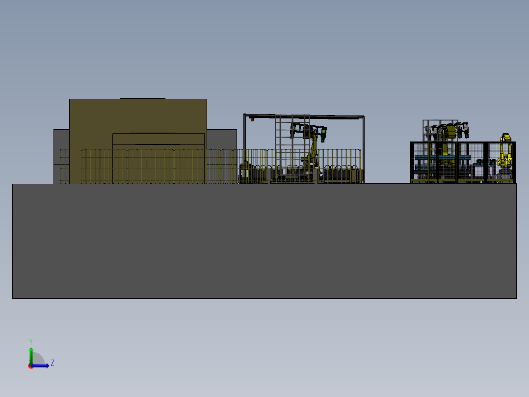 热处理自动线左视图