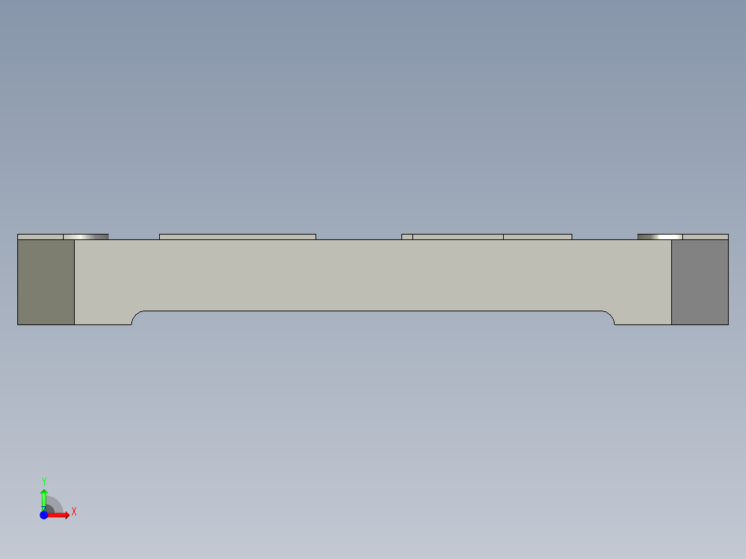 泵体镗孔夹具前视图