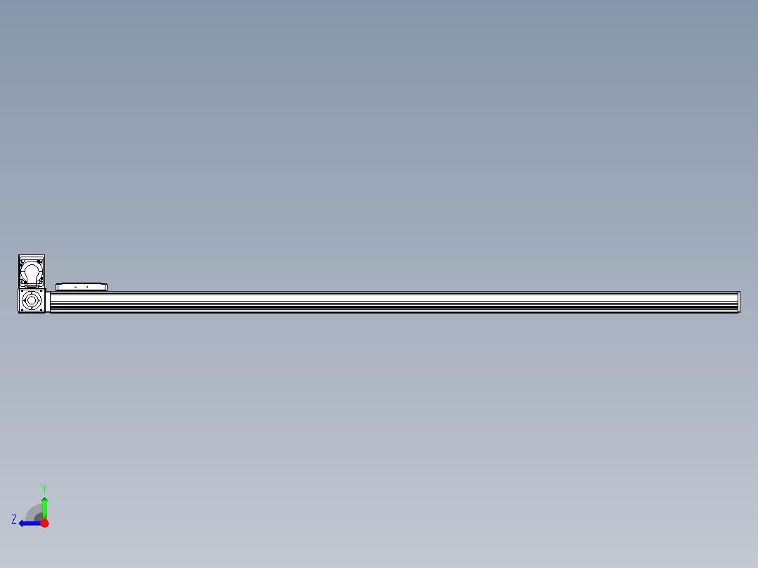 同步带全封闭直线模组TPA-HCB-105D-90-L1550-LU-Y-P20-N3右视图