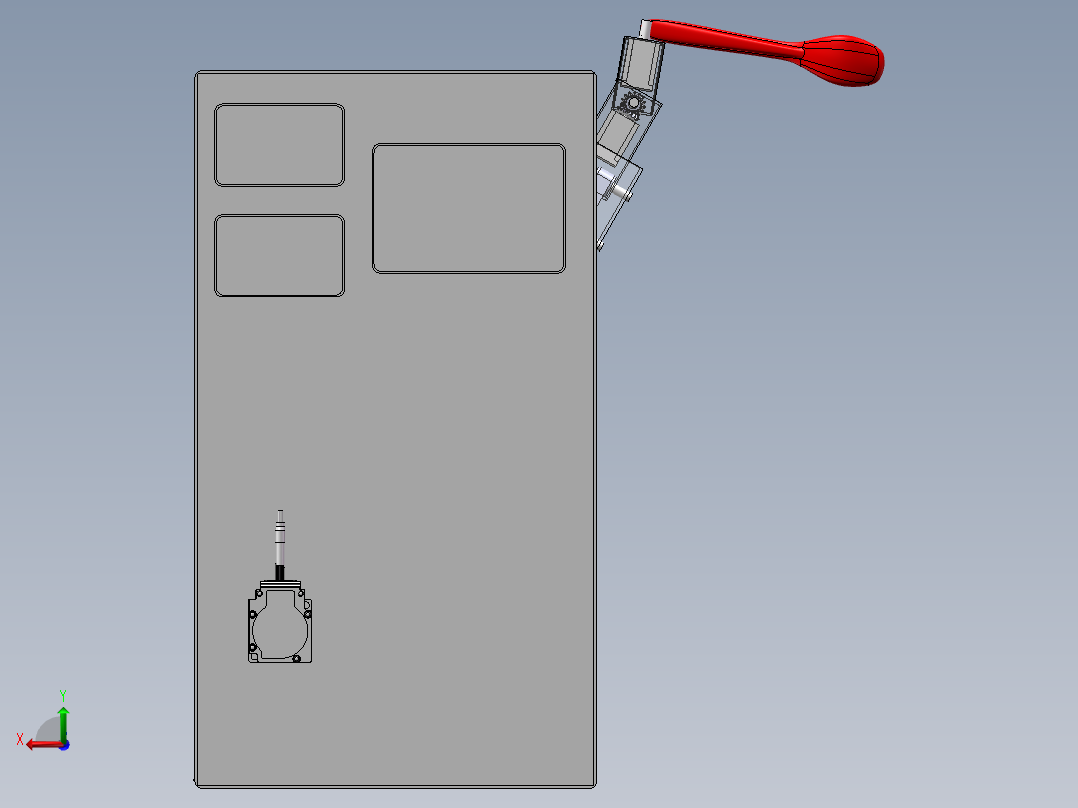 六轴喂饭机械臂设计（含三维仿真）1033289==150后视图