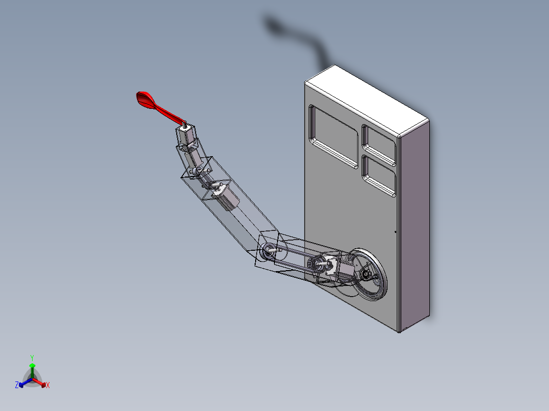 六轴喂饭机械臂设计（含三维仿真）1033289==150正等轴测图