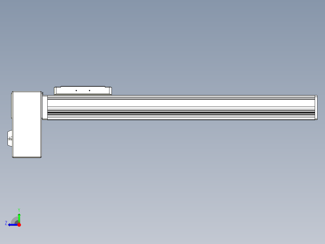 同步带全封闭直线模组TPA-HCB-105D-90-L400-RP-C-P20-N3右视图