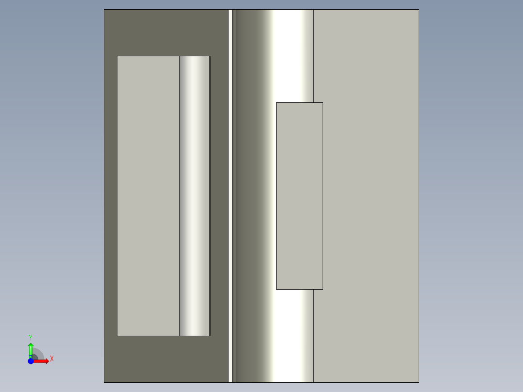 基恩士LV-H37slit_kc图纸模型前视图
