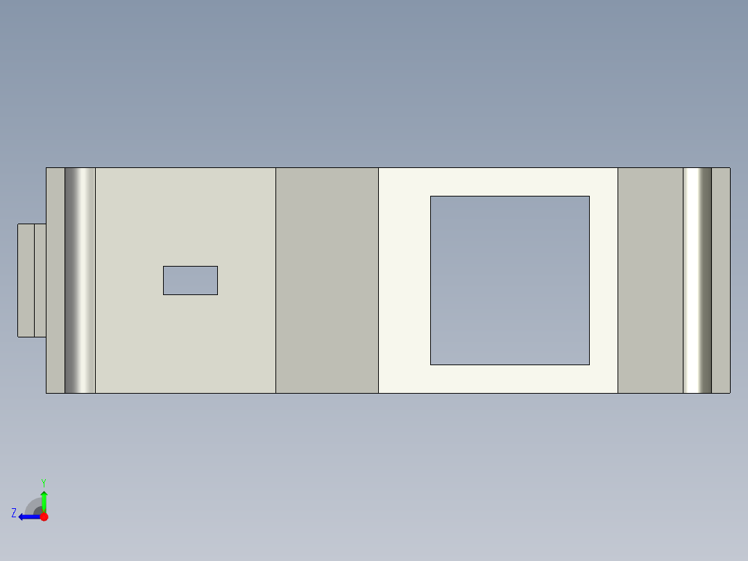 基恩士LV-H37slit_kc图纸模型右视图
