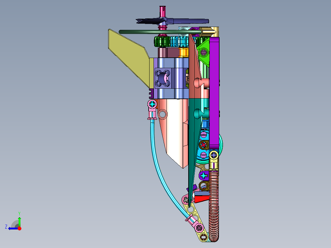 警察橡皮艇快艇拼装玩具右视图
