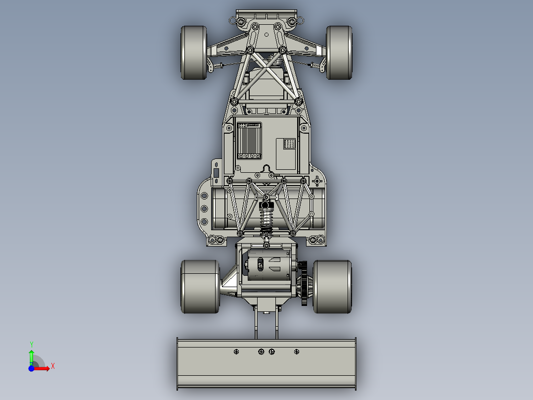 23号图--TAMYIA787B赛车底盘模型 STP.zip前视图