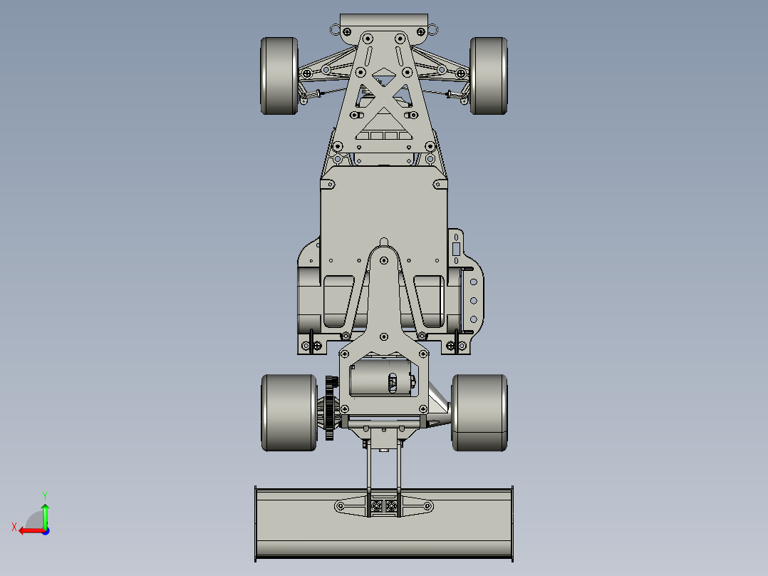 23号图--TAMYIA787B赛车底盘模型 STP.zip后视图