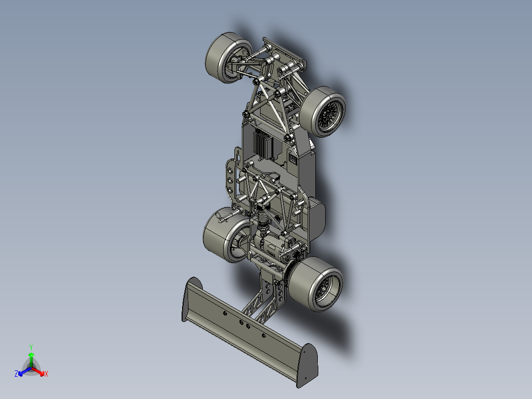 23号图--TAMYIA787B赛车底盘模型 STP.zip正等轴测图
