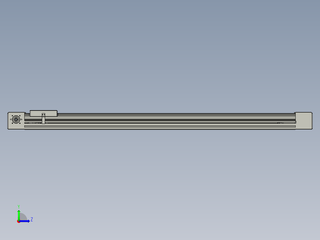 威洛博直线电机模组EB6-L140-S1100-光轴左视图