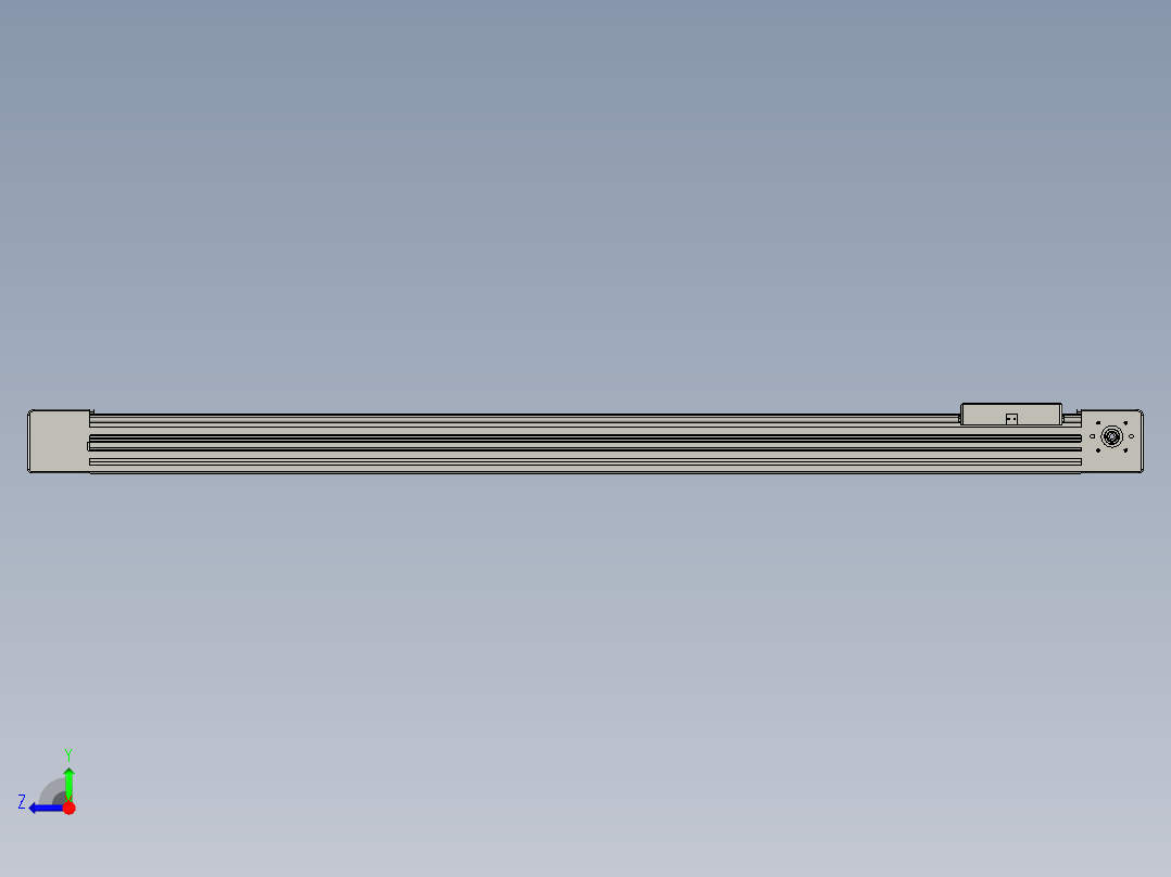 威洛博直线电机模组EB6-L140-S1100-光轴右视图