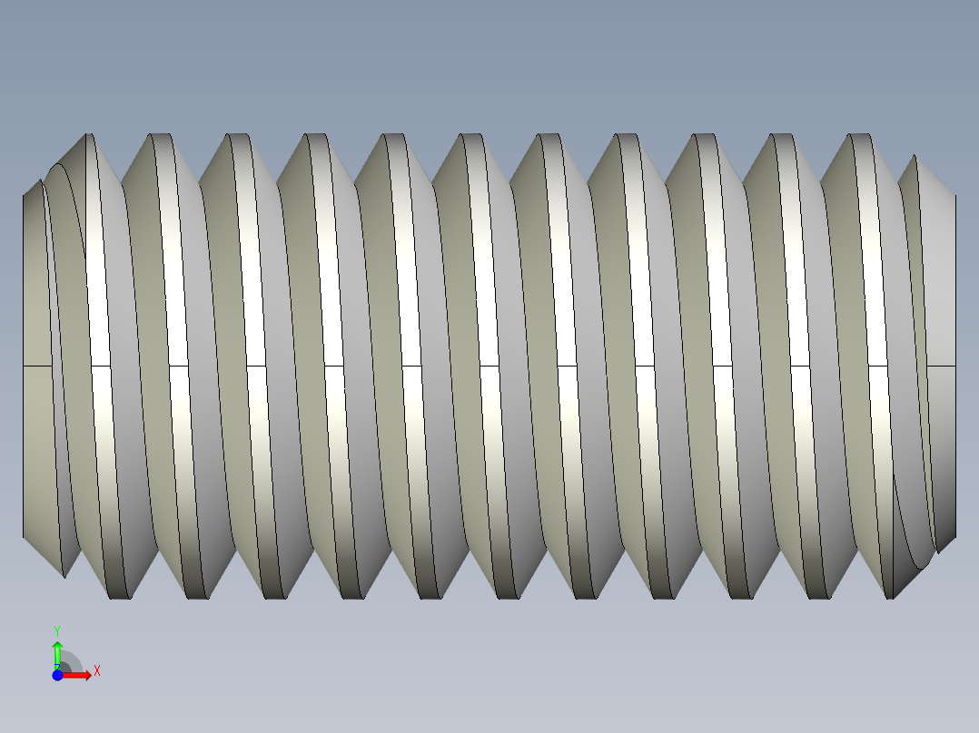 DIN 913-ISO 4026 固定螺钉-M3 L=6.STEP前视图