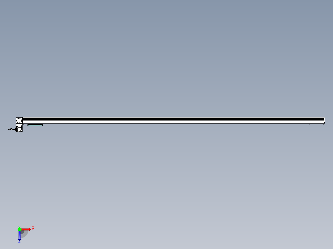 威洛博VBC同步带传动一无尘环境VBC14-L45-S2900-BLU-ZP40-C3俯视图