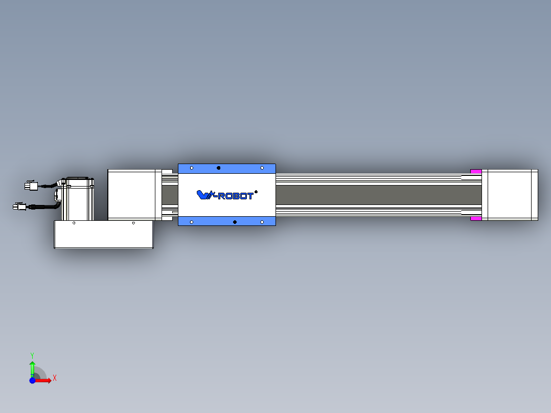 威洛博LB.GB同步带传动--欧规系列GB8-L96-S350-BL-P40前视图
