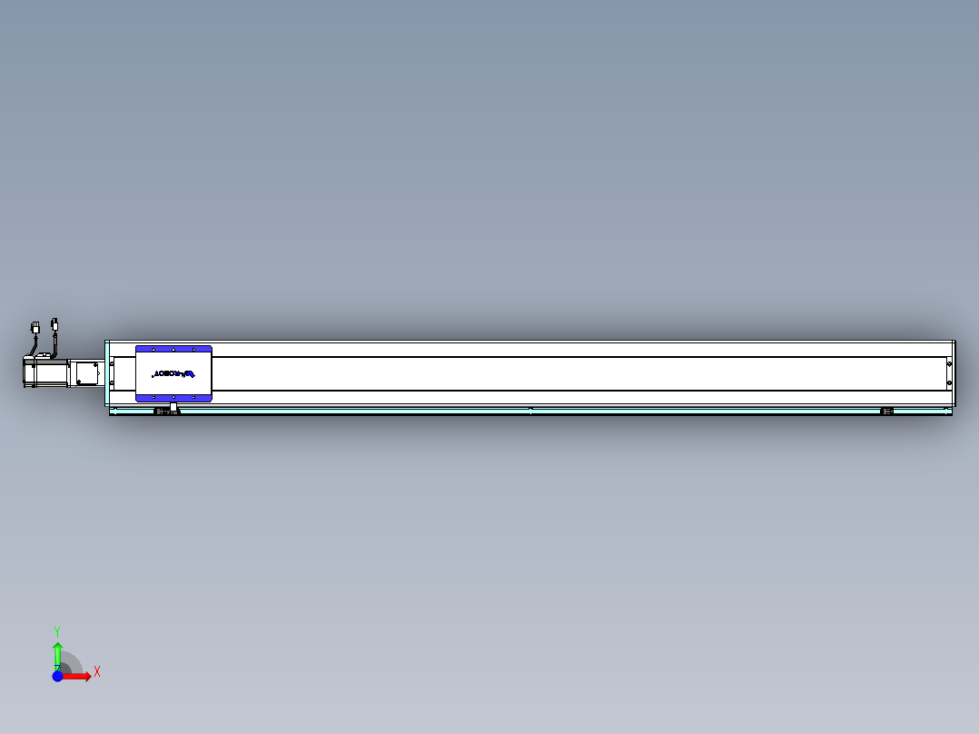 威洛博VC丝杆传动-无尘环境VC14-Lxx-C-S1500-BC-ZP40-C3前视图