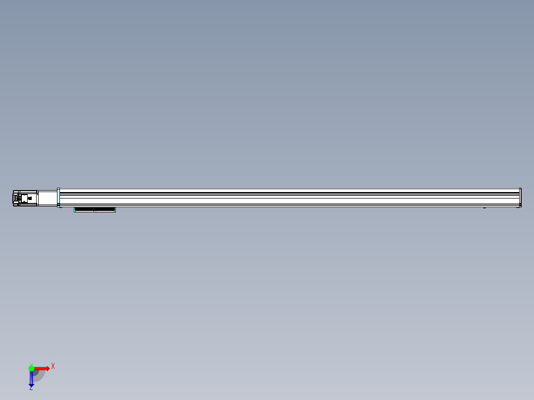 威洛博VC丝杆传动-无尘环境VC14-Lxx-C-S1500-BC-ZP40-C3俯视图