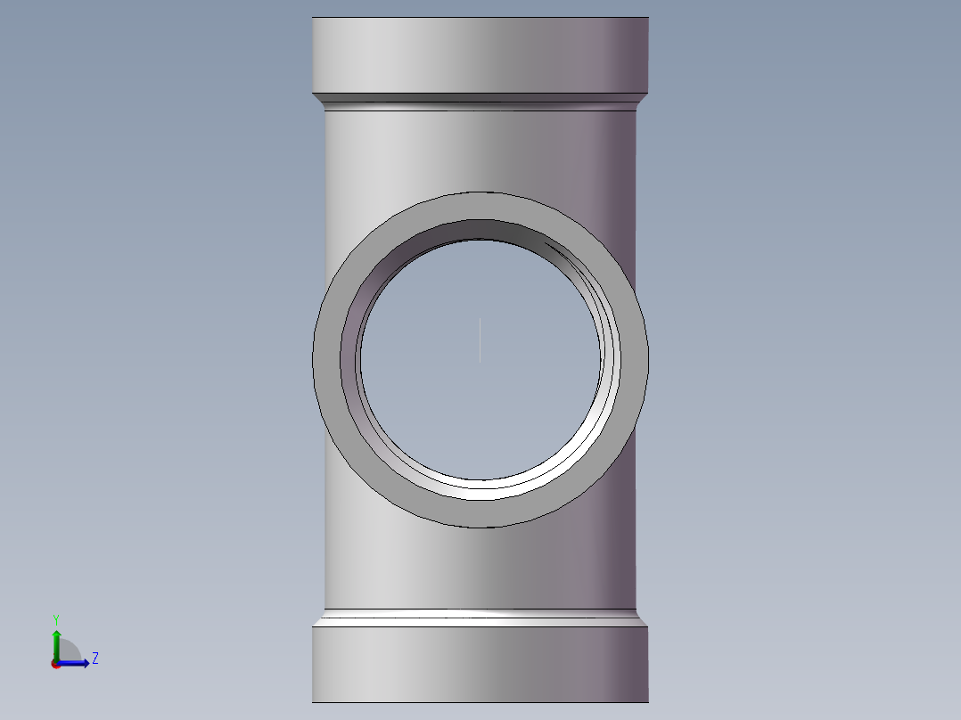 四通-等径内丝 DN15左视图