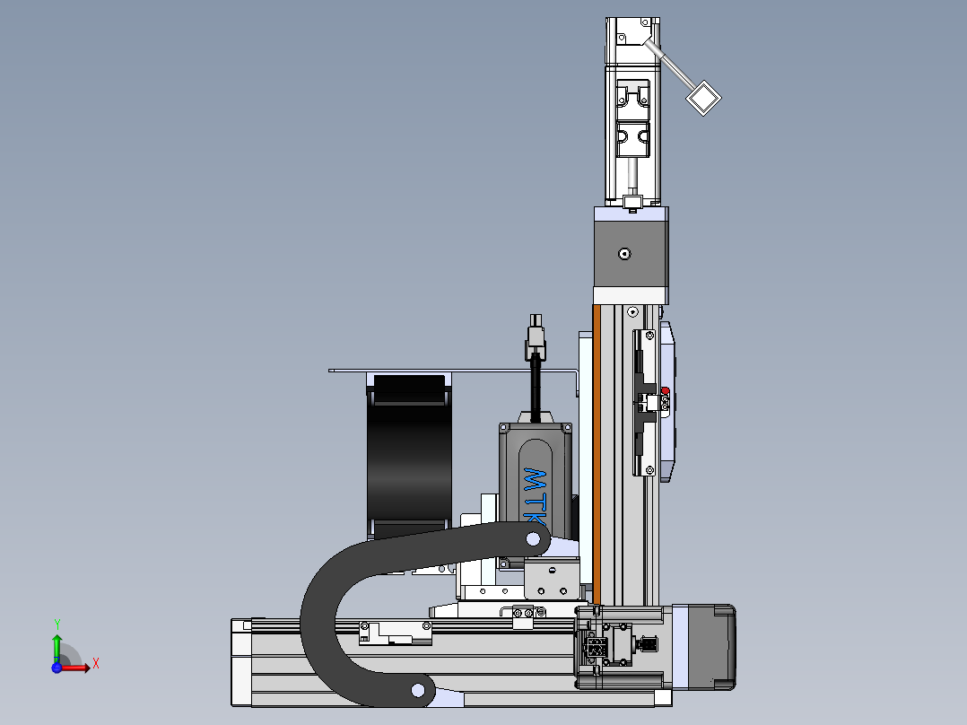 内嵌直交机械手XYG系列XYG322-A4前视图