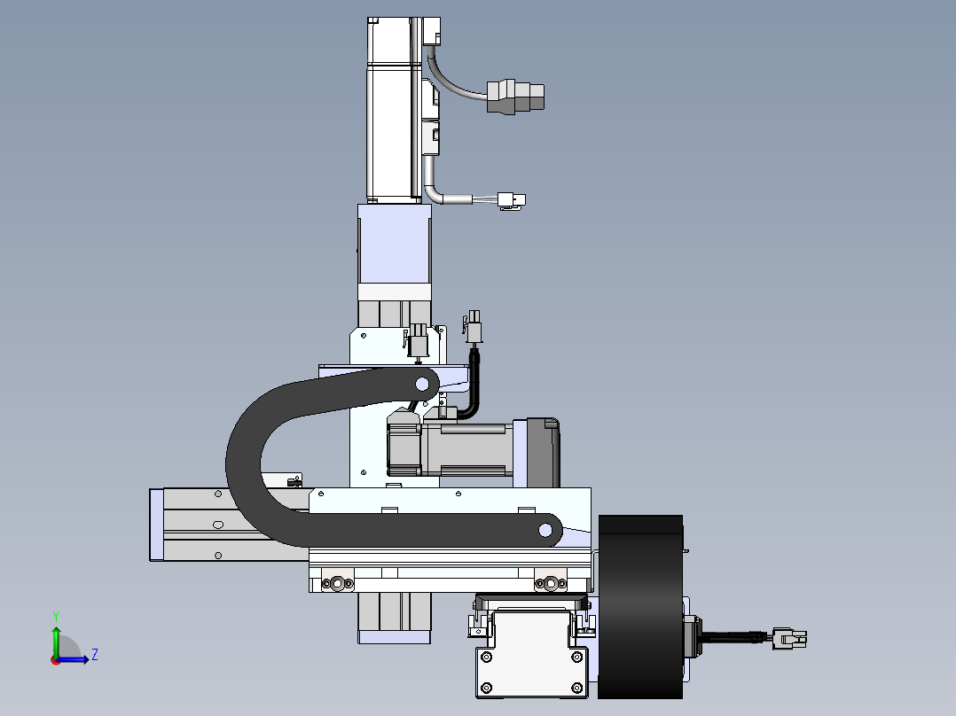 内嵌直交机械手XYG系列XYG322-A4左视图