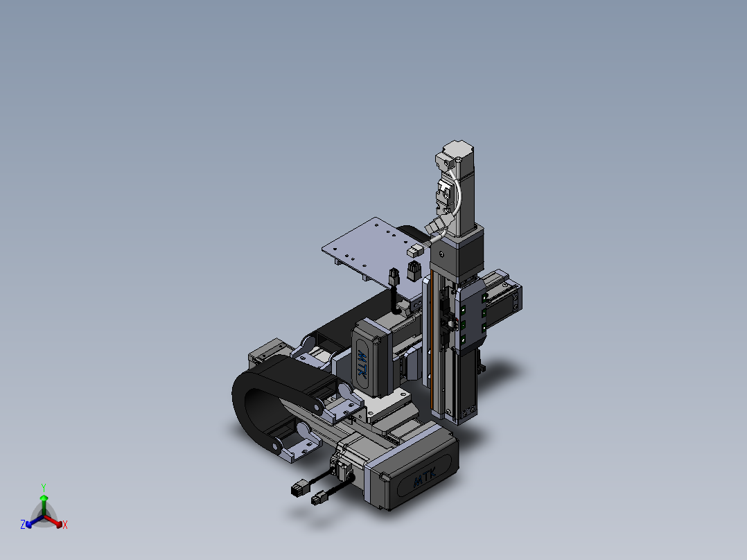 内嵌直交机械手XYG系列XYG322-A4正等轴测图