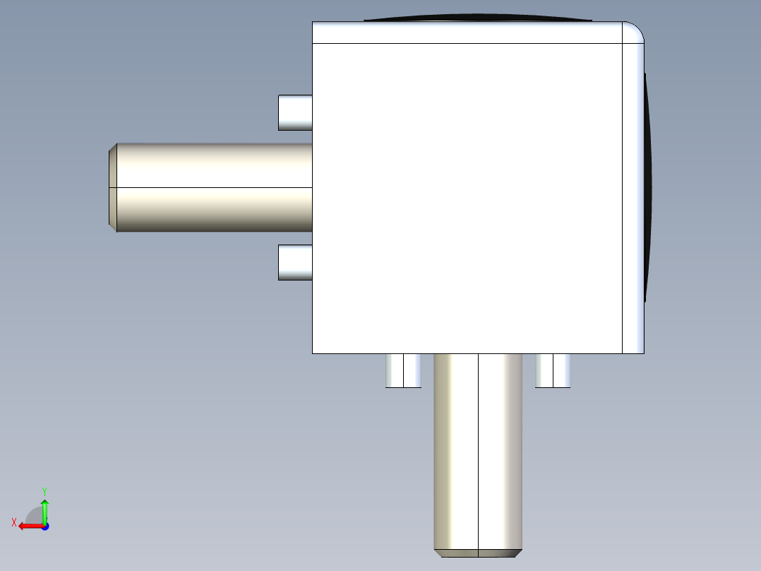 型材-BR 2D 30X30 CUBIC CONNECTOR KJN524485 后视图