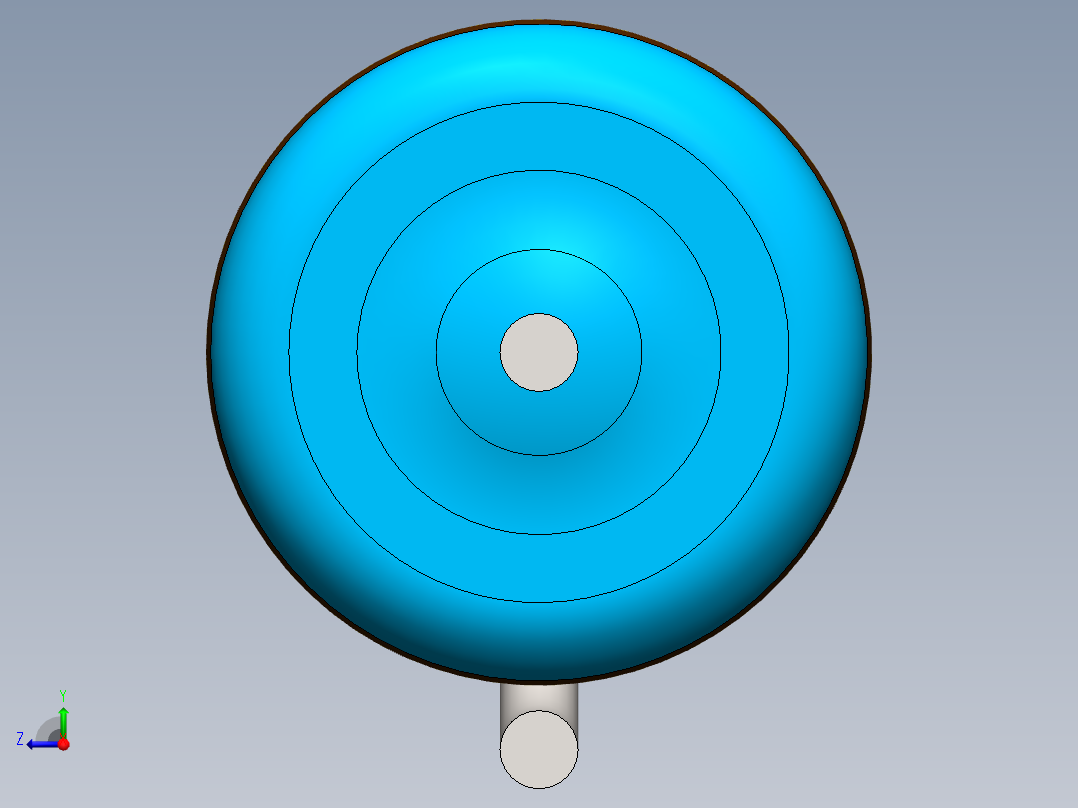 电容器 二极管 电阻器-Resistor Vertical 47 Ohm 1W右视图